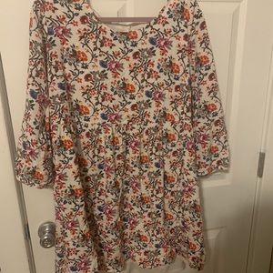 Long sleeve floral dress